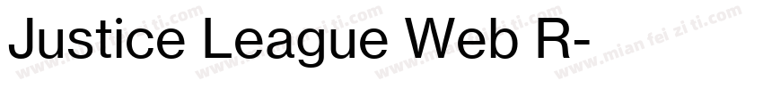 Justice League Web R字体转换